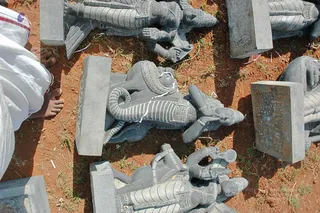 April 2008 - Making Of Kailaasa In Tiruvannamalai