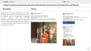 Malaysia Aadheenam Persecution