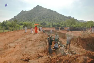April 2008 - Making Of Kailaasa In Tiruvannamalai