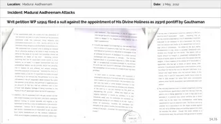 Madurai Aadheenam Persecution
