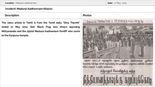 Madurai Aadheenam Persecution