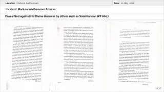 Madurai Aadheenam Persecution