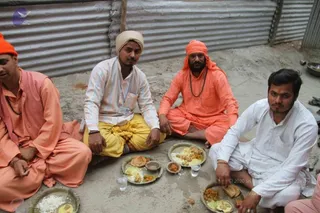 Annadhan during Allahabad Kumbhamela 2013