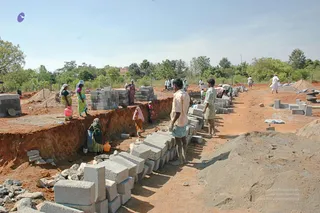 April 2008 - Making Of Kailaasa In Tiruvannamalai