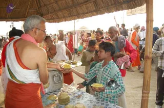 Annadhan during Allahabad Kumbhamela 2013