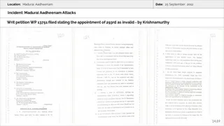Madurai Aadheenam Persecution