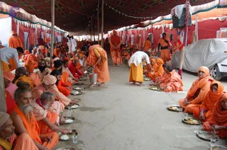 Annadhan during Allahabad Kumbhamela 2013
