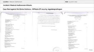 Madurai Aadheenam Persecution