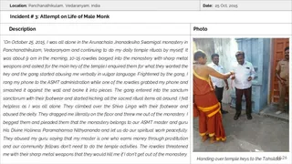 Ancient Monasteries Persecution