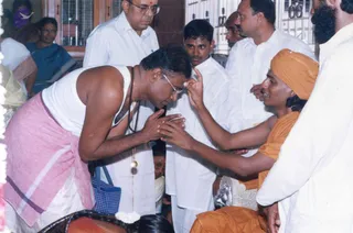 2003 - Homa and puja at a devotee's home in Tiruppur