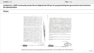 Ancient Monasteries Persecution