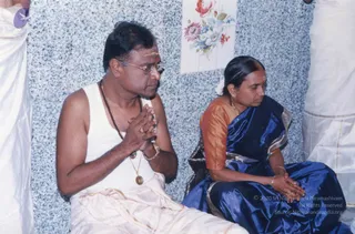 2003 - Homa and puja at a devotee's home in Tiruppur