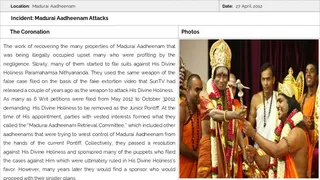 Madurai Aadheenam Persecution