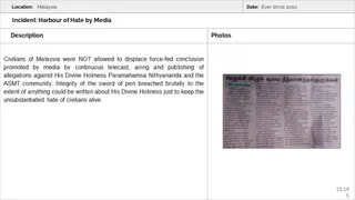 Malaysia Aadheenam Persecution