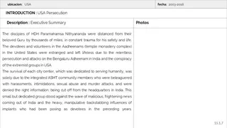 USA - Persecution