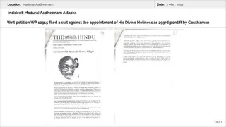 Madurai Aadheenam Persecution