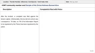 Thondai Mandala Aadheenam Persecution
