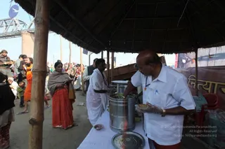 Annadhan during Allahabad Kumbhamela 2013