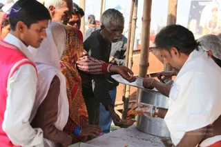 Annadhan during Allahabad Kumbhamela 2013