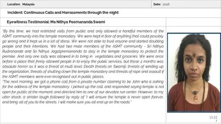 Malaysia Aadheenam Persecution