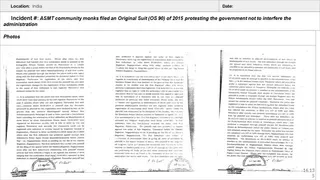 Ancient Monasteries Persecution