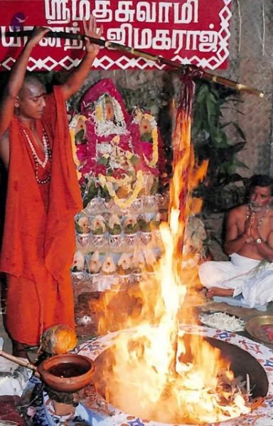 January 09 and 10 2001 - Day 1 and 2 of Chandi Homa in Kavunthapadi