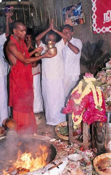January 09 and 10 2001 - Day 1 and 2 of Chandi Homa in Kavunthapadi