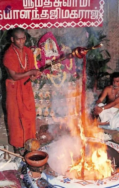 January 09 and 10 2001 - Day 1 and 2 of Chandi Homa in Kavunthapadi