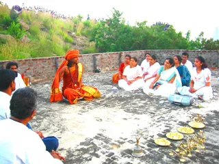 Swamiji and all of us Jothi Darshan Meditation_CMP_WM